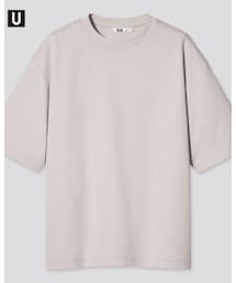 UNIQLO | エアリズムコットンオーバーサイズTシャツ（5分袖）(Tシャツ/カットソー)