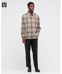 UNIQLO | ヘビーフランネルオーバーサイズシャツ（長袖）(シャツ/ブラウス)