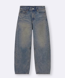 GU | バレルレッグジーンズ  XL(デニムパンツ)