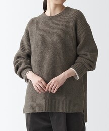 無印良品 | ヤクキャメル入りチュニック(ニット/セーター)