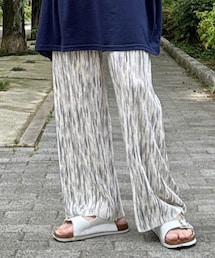 SHEIN | 幾何学柄イージーパンツ(その他パンツ)