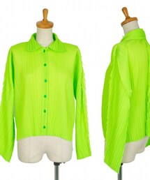 PLEATS PLEASE | カッティングシームネオンブラウス ¥24,123(トップス)