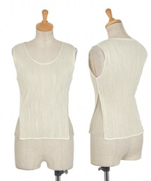 PLEATS PLEASE |  メッシュレイヤードノースリーブトップス ¥15,664 (タンクトップ)