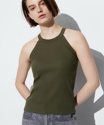 UNIQLO | ホルターネックブラタンクトップ M(タンクトップ)