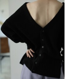 little $uzie | Merino Wool Slash Knit（ls141K）(カーディガン/ボレロ)