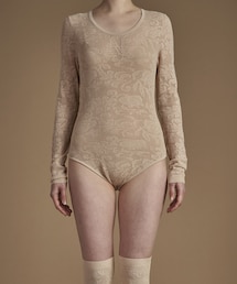 HAENGNAE | KISHIMEN LACE LEOTARD / Beige(Tシャツ/カットソー)