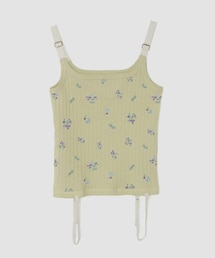 JANE SMITH / JOHN SMITH | Re-Style TOKYO別注 COTTON EYELET RIB FLOWER UP DOWN CAMISOLE #818LF―IS(タンクトップ)
