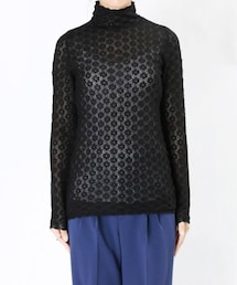 mame | Knitted Lace Top(トップス)