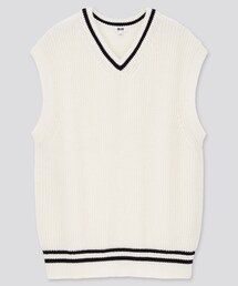 UNIQLO | 商品名: オーバーサイズVネックベスト,サイズ: M(ベスト)