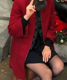 ZARA | ノーカラーコート