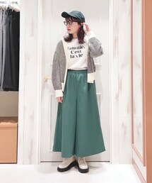 前回の投稿💚ロンT・スカーチョ着回し | トップス