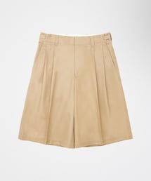 UNFOLK | #-63 Ventile gabardine 2tuck shorts (Beige) Size1(チノパンツ)