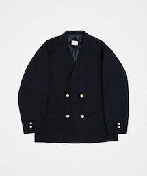 UNFOLK | #-22 4B relax double blazer (Navy) size1(テーラードジャケット)