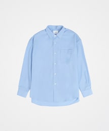 UNFOLK | #-15 2way detachable collar shirt (Blue) size0(シャツ/ブラウス)