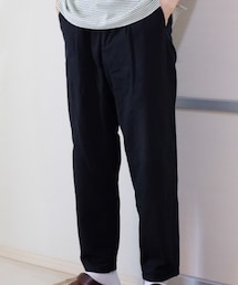 無印良品 | 木の実から作ったカポック混ワンタックパンツ 紳士S・ブラック(パンツ)