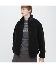 UNIQLO | 防風アウターフリースジャケット　BLAKC サイズL(ジャケット/アウター)