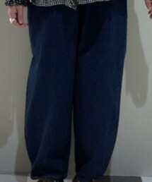 Samansa Mos2 | デニムベーグルパンツ/ネイビー(デニムパンツ)