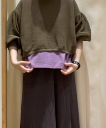 Samansa Mos2 blue | Tシャツ/カットソー