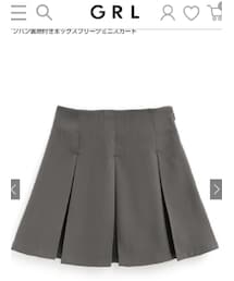GRL | インパン裏地付きボックスプリーツミニスカート[gm812](スカート)