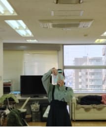 GU | シアーテントラインシャツ　長袖　Sサイズ(シャツ/ブラウス)