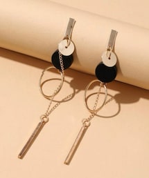 shein | ジオデコレーションドロップピアス(ピアス（両耳用）)