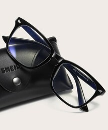 shein | ブルーライトカットメガネ クリア ブラック(メガネ)