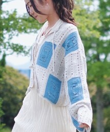 Kastane | SS2023 クロシェニットカーディガン(トップス)
