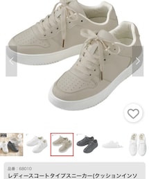 ヒラキ | レディースコートタイプスニーカー(クッションインソール)【22.0～24.5cm】(スニーカー)