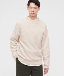 UNIQLO | スフレヤーンモックネックセーター（長袖）(ニット/セーター)