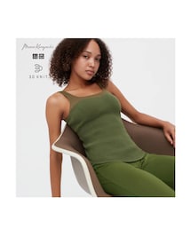 UNIQLO | 3Dスフレヤーンリブビスチェ（スムース）(チューブトップ)