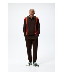 ZARA | ストライプ ニット ジョガーパンツ(その他パンツ)