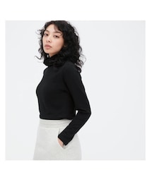 UNIQLO | ヒートテックコットンタートルネックT（極暖・長袖）(Tシャツ/カットソー)