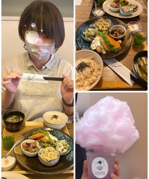 🍛本日の美味しいもの🍚 | 🍛健康ご飯定食🍚、大きなワタガシ🤗(その他)