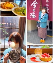 ♨️温泉とオムライスと炭酸煎餅ミルフィーユと私🍰 | 😢食べ過ぎてしまった💦(その他)