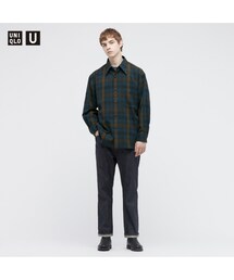 UNIQLO | ベビーフランネルオーバーサイズシャツ　XL　2021AW(シャツ/ブラウス)