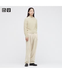 UNIQLO | スウェットギャザーパンツ　L　2021AW(スウェットパンツ)