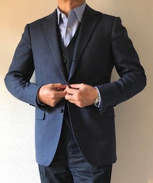 ORIHICA | ミルド織バーズアイテーラードジャケット(テーラードジャケット)