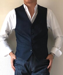 COMME CA ISM | デニムライクジレ(ベスト)