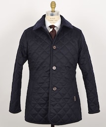 LAVENHAM | LAVENHAM: DENSTON ウール フード キルティング ジャケット (ダウンジャケット/コート)