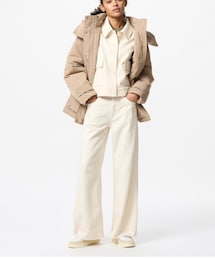UNIQLO | ドレープワイドフレアジーンズ　30 NATURAL WOMEN 24 3,990円(デニムパンツ)