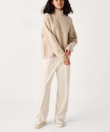 UNIQLO | UNIQLO タックワイドパンツ　カラー：30 NATURAL 商品番号：469854  woman S 3990円 (スラックス)