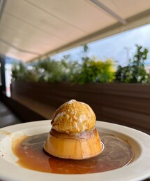 プリン🍮 | プリンon something ハマってます♡🤤♡これは温かいアフォガードをかけていただきました。苦甘🤤(その他)