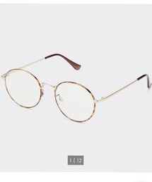 GU | UVカットラウンドメタルグラス(brown)/GU(メガネ)