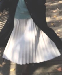 しまむら | アコーディオンスウェードスカート　ウエストベルト付き(スカート)