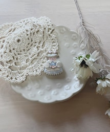 teto ohana to | ＊立ち耳うさぎのガーリーさん＊ タルトうさぎさん🐰🥧(ブローチ/コサージュ)