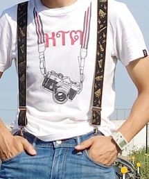 no brand | quintettoという楽天のショップで買ったサスペンダー。3000円くらい。吹奏楽器のイラスト入り。(サスペンダー)