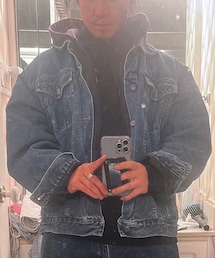 falls creek | Denim Jacket with built in Hood(デニムジャケット)