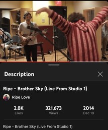 Brother Sky (live from studio 1) Ripe | Funk (2015)(音楽/本・雑誌)