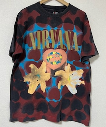 VINTAGE | *Sublime* 90s NIRVANA Heart Shaped Box Tee (giant by Teejays | ©1993 | 袖裾シングル)(Tシャツ/カットソー)