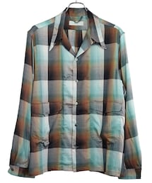 SUGARHILL | Ombré Check Panama Open-collar Shirt (21SS)(シャツ/ブラウス)